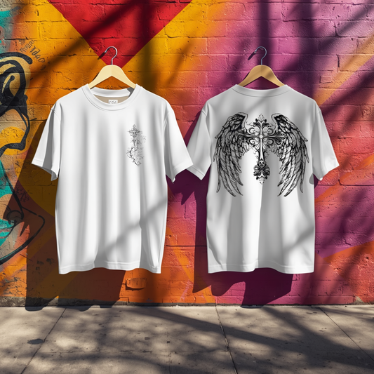 White Terry Oversized T Shirt